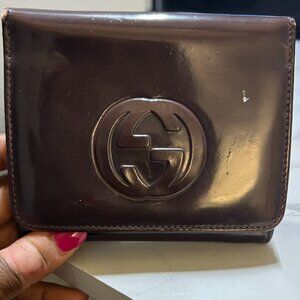 Gucci Purple Patent Leather Wallet